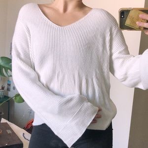 White Free Press sweater (size small)